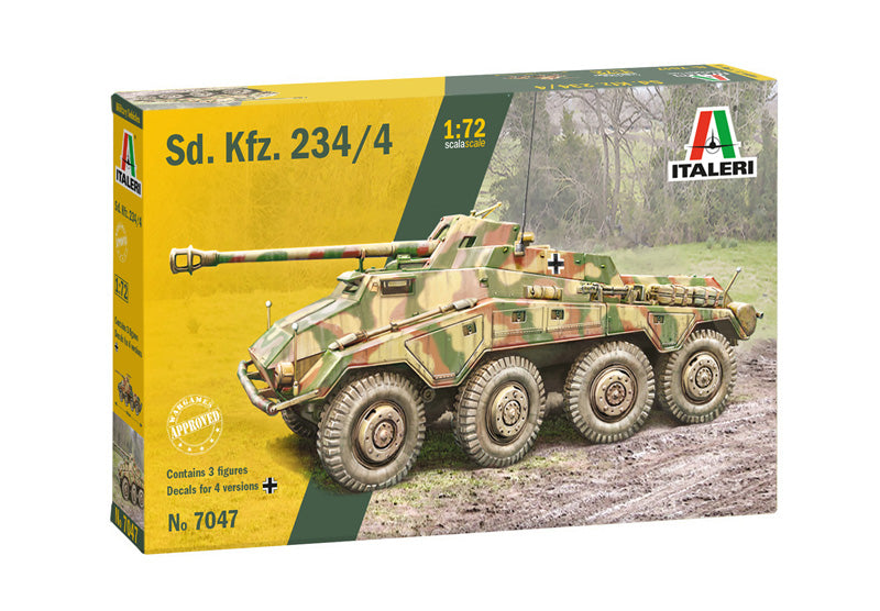 Italeri 7047 1/72 Sd.Kfz.234/4 German Armored Vehicle Model Kit