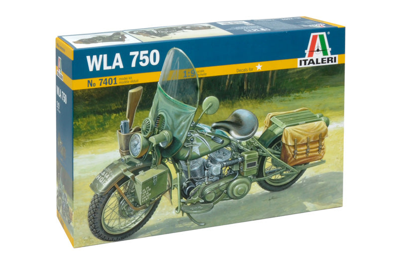 Italeri 7401 1/9 US Army WWII Model Motorcycle Kit