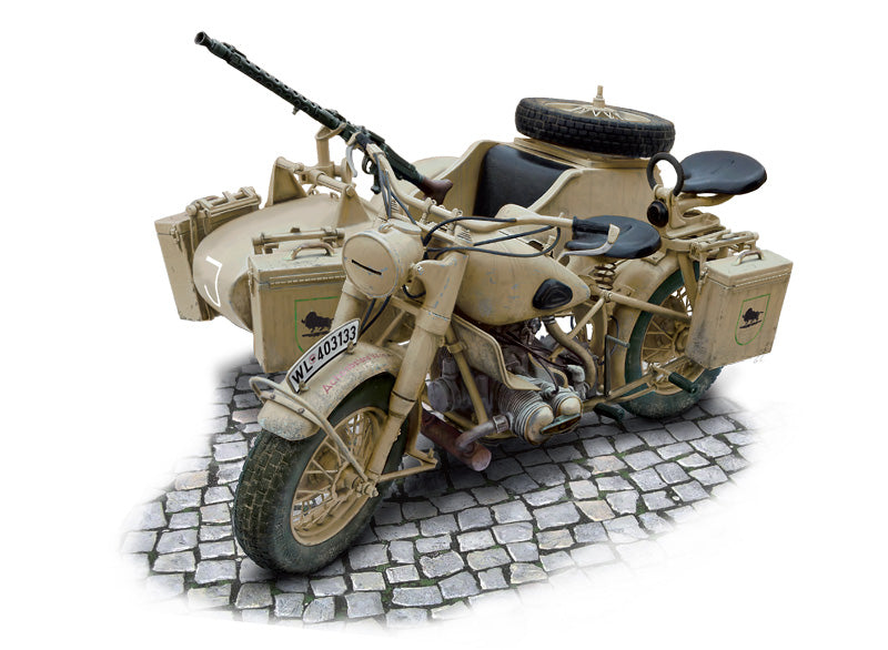 Italeri 7403 1/9 BMW R75 with Sidecar Model Motorcycle Kit