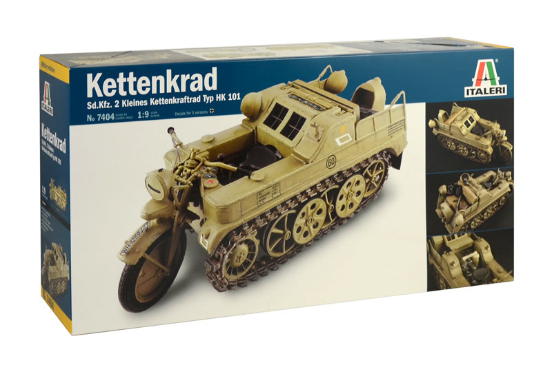 Italeri 7404 1/9 WWII SdKfz2 Kleines Type HK10 Model Kit