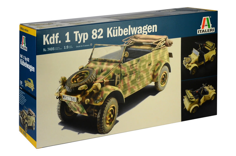Italeri 7405 1/9 KDF.1 TYP 82 Kubelwagen Model Kit