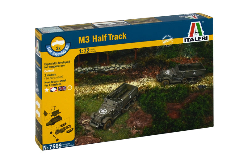 Italeri 7509 1/72 M3A1 Half Track Model Kit