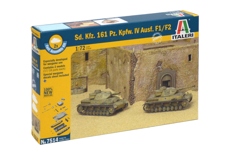 Italeri 7514 1/72 Sd.Kfz.161 Pz.Kpfw.Iv F1 Model Kit
