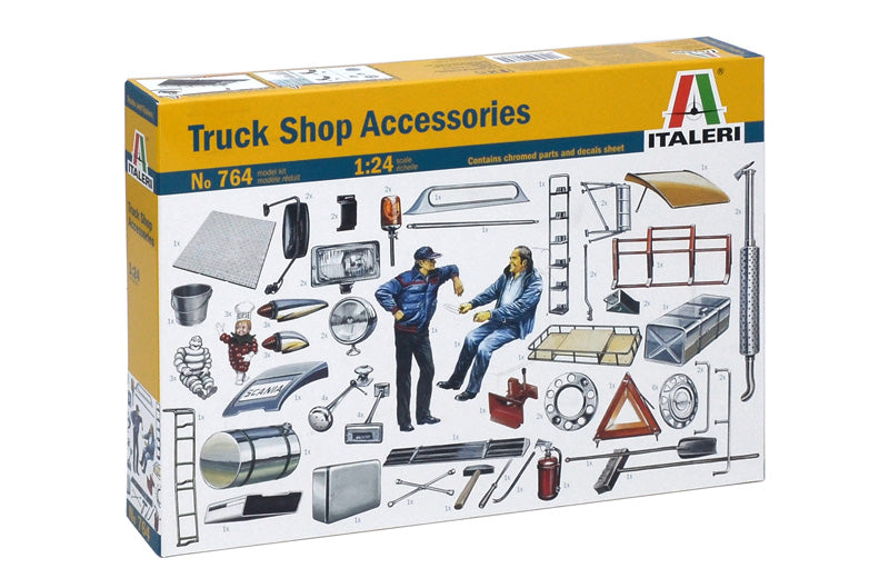 Italeri 764 1/24 Truck Shop Accessories Model Kit