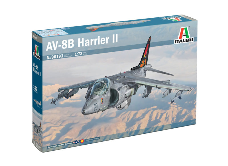 Italeri 90193 1/72 McDonnell Douglas AV-8B Harrier II Model Aircraft Kit