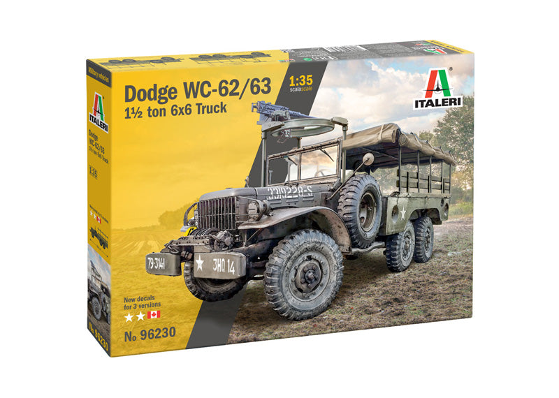 Italeri 96230 1/35 Dodge WC62 1.5 Ton 6X6 Truck Model Kit