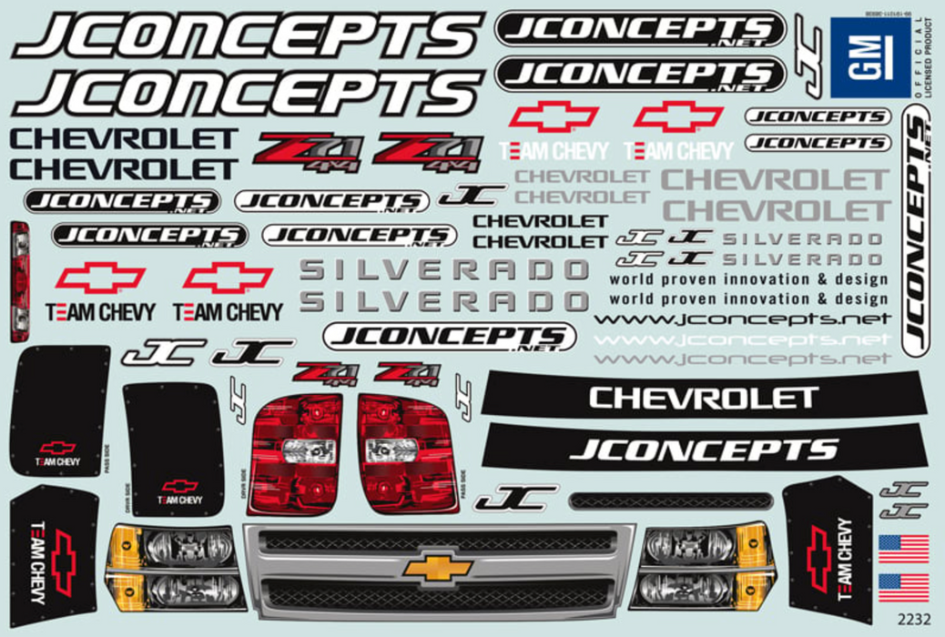 J Concepts 0249 Illuzion 2012 Chevy 1500 Traxxas Rustler Body