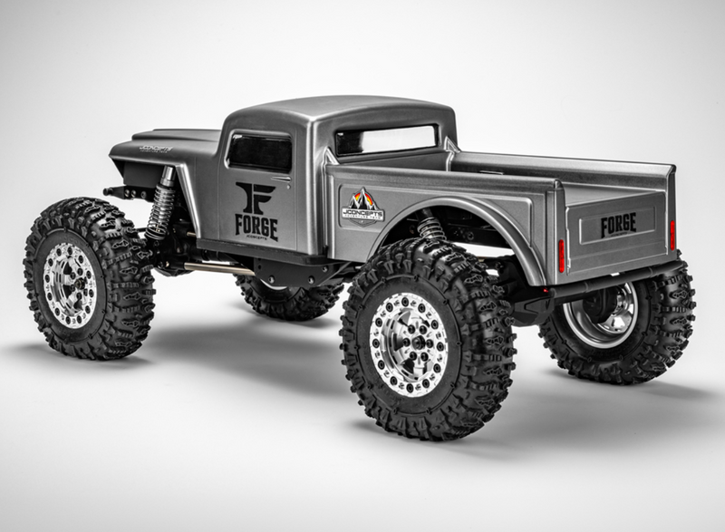 J Concepts 0666 The Forge 1/10 Rock Crawler Pre-Trimmed Body 12.3" Clear