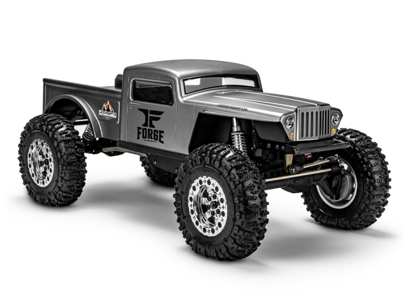 J Concepts 0666 The Forge 1/10 Rock Crawler Pre-Trimmed Body 12.3" Clear