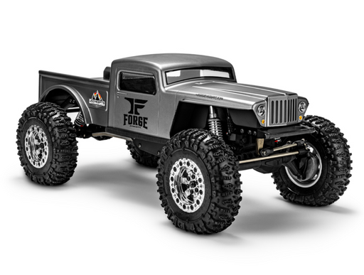 J Concepts 0666 The Forge 1/10 Rock Crawler Pre-Trimmed Body 12.3" Clear