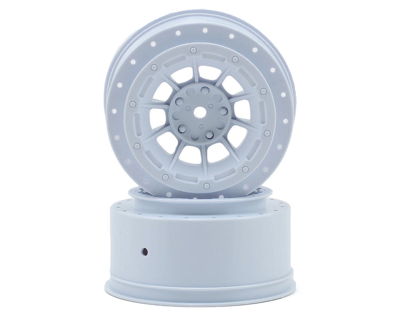 J Concepts 3351W White Hazard 2.2/3.0" 2WD Slash Rear (4x4 F/R) Wheels Hex 1 Pair