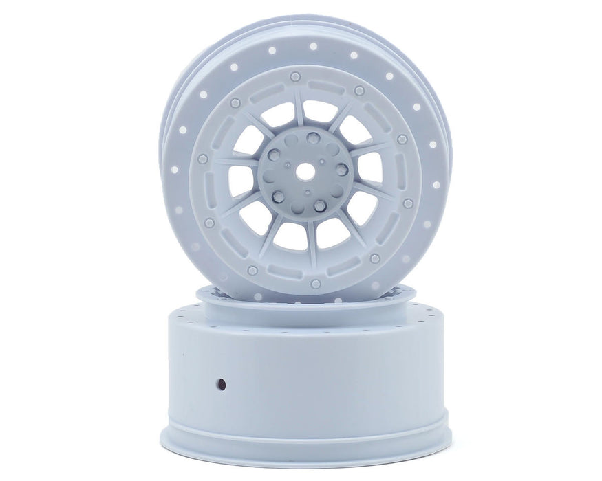 J Concepts 3351W White Hazard 2.2/3.0" 2WD Slash Rear (4x4 F/R) Wheels Hex 1 Pair