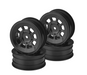 J Concepts 3397B Black 9 Shot 2.2" Front Buggy Wheels with 12mm Hex  4 Pack