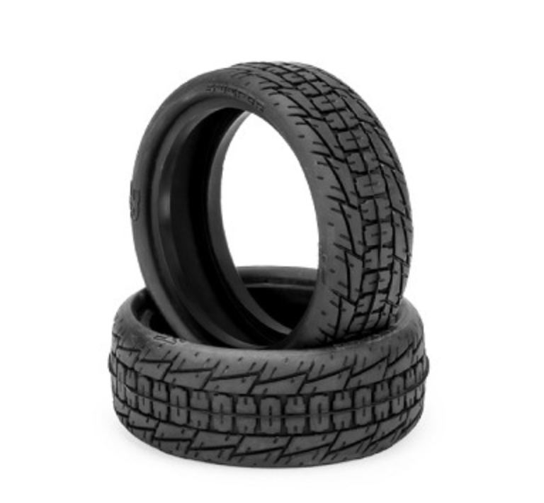 J Concepts 4055-06 2.2" Swiper LP Buggy Front Silver Compound Tires (1 Pair)