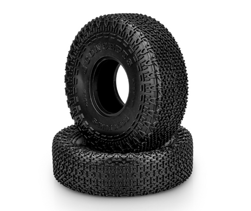 J Concepts 4072-02 2.2" All Terrain Green Compound Rock Crawler Tires with Foams (2 Pack)