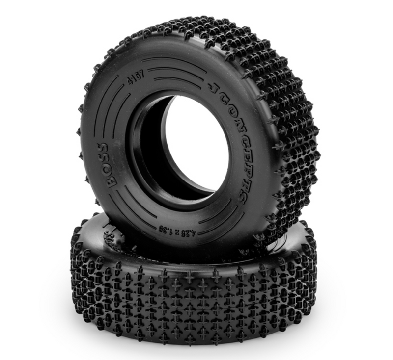 JConcepts 4157-02 1.9" Boss (4.25" OD) Green Compound Crawler Tires (2 Pack