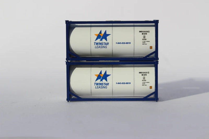 Jacksonville Terminal Co. 205206 TWINSTAR 20′ Standard Tank Container (2 Pack)