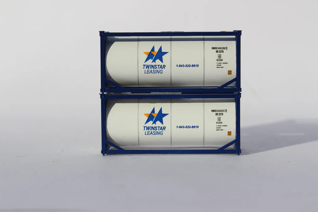 Jacksonville Terminal Co. 205206 TWINSTAR 20′ Standard Tank Container (2 Pack)