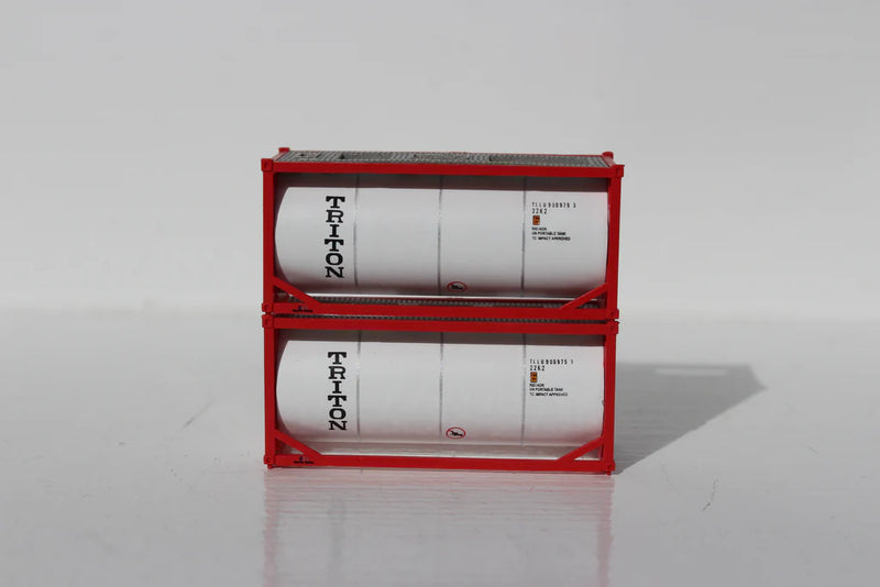 Jacksonville Terminal Co. 205208 TRITON 20′ Standard Tank Container (2 Pack)