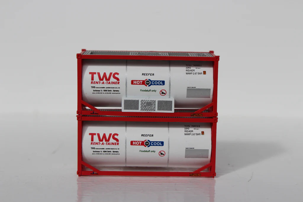 Jacksonville Terminal Co. 205211 TWS 20′ Standard Tank Container (2 Pack)