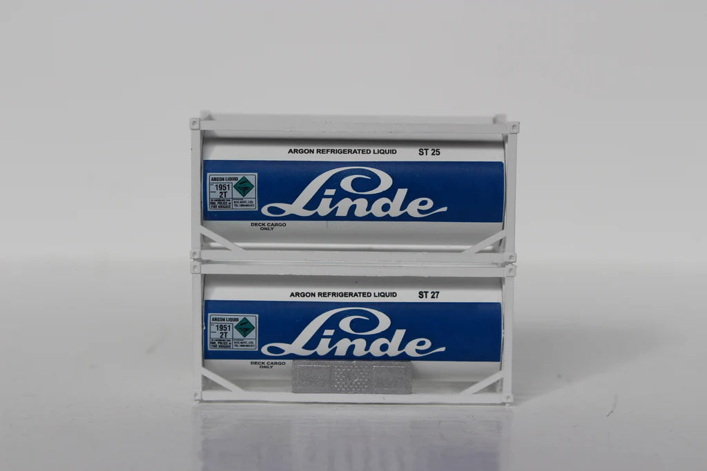Jacksonville Terminal Co. 205215 Linde 20′ Standard Tank Container (2 Pack)
