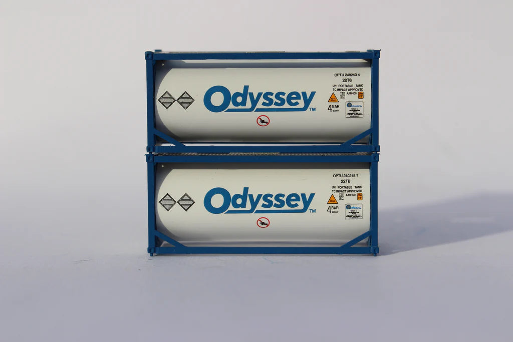 Jacksonville Terminal Co. 205216 Odyssey 20′ Standard Tank Container (2 Pack)