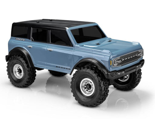 JConcepts 0437 2021 Ford Bronco 4 Door Rock Crawler Pre-Trimmed Body for 12.3" Wheelbase (Clear)