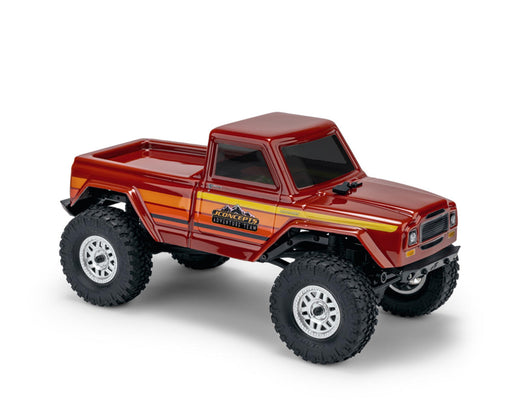 JConcepts 0649 SCX24 Warlord "Tucked" Pre-Trimmed Crawler Body for 5.2" Wheelbase (Clear)