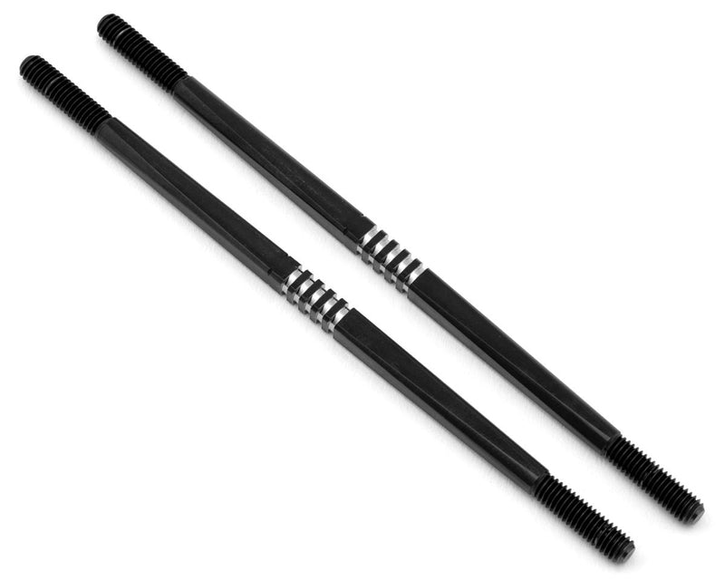 JConcepts 2675-OP2 Black Tekno NT48 2.0 4x106mm Fin Titanium Turnbuckles (2 Pack)