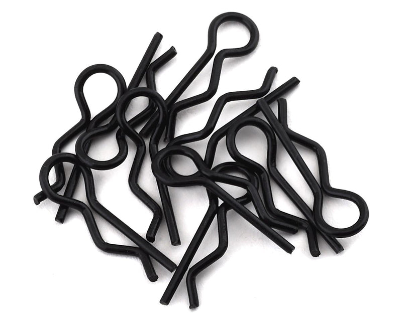 JConcepts 2840B Black Compact Angled Body Clips (10 Pack)