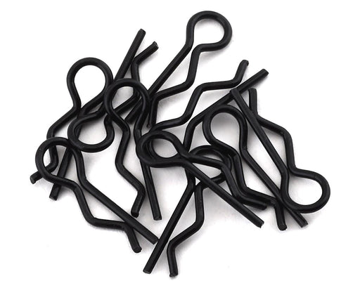 JConcepts 2840B Black Compact Angled Body Clips (10 Pack)