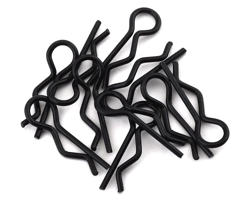 JConcepts 2840B Black Compact Angled Body Clips (10 Pack)