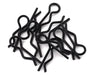 JConcepts 2840B Black Compact Angled Body Clips (10 Pack)