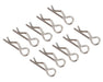 JConcepts 2840S Silver Compact Angled Body Clips (10 Pack)