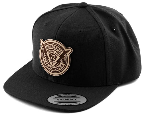 JConcepts 2974B Black Forward Pursuit 2022 Snapback Flatbill Hat