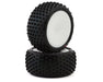 JConcepts 3059-101021 Drop Step 2.2" Pre-Mounted Rear Buggy Pink Compound Carpet Tires on White Wheels (2 Pack)