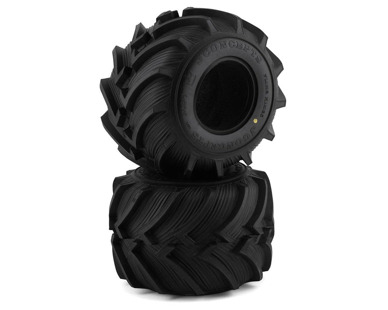 JConcepts 3084-00 Fling Kings 2.6" Yellow Compound Monster Truck Tires (2 Pack)