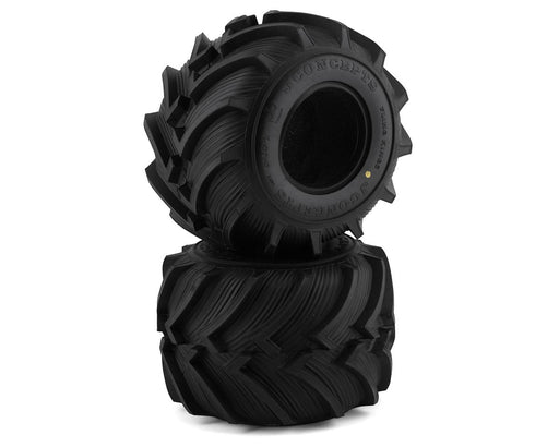 JConcepts 3084-00 Fling Kings 2.6" Yellow Compound Monster Truck Tires (2 Pack)