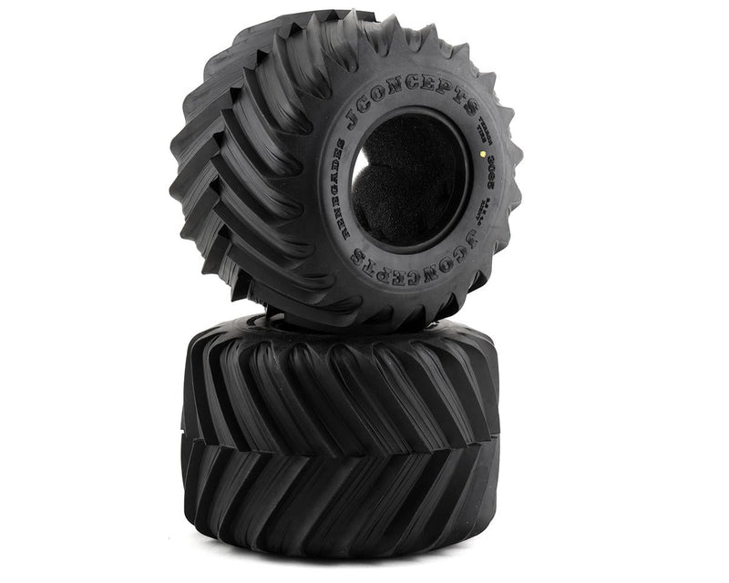JConcepts 3085-00 Renegades 2.6" Yellow Compound Monster Truck Tires (2 Pack)