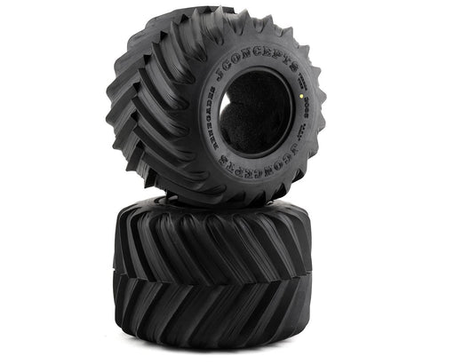 JConcepts 3085-00 Renegades 2.6" Yellow Compound Monster Truck Tires (2 Pack)