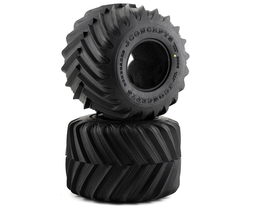 JConcepts 3085-00 Renegades 2.6" Yellow Compound Monster Truck Tires (2 Pack)