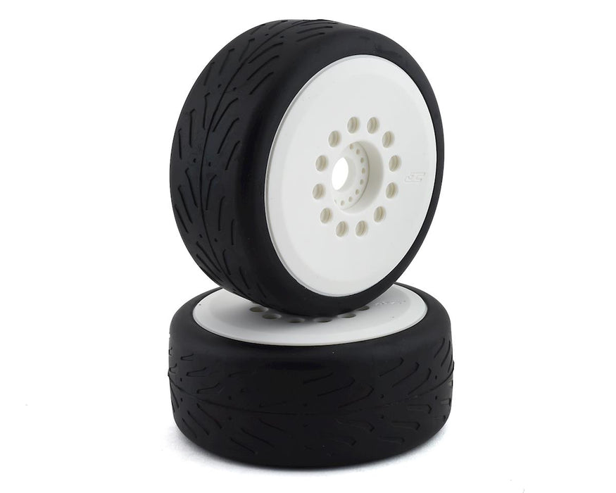 JConcepts 3113-19 Speed Claw Belted Tire Pre-Mounted with White Cheetah Speed-Run Wheel