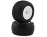 JConcepts 3162-101091 Swaggers 2.2" Pre-Mounted Stadium Truck Pink Compound Tires on White Wheels (2 Pack)