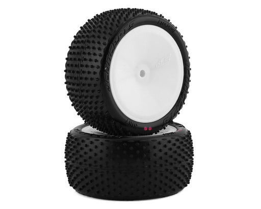 JConcepts 3167-101021 Nessi 2.2" Pre-Mounted Rear Buggy Carpet Tires on White Wheels (2 Pack)