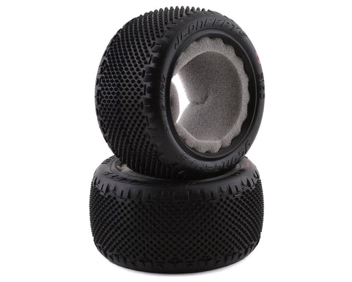 JConcepts 3180-010 Pin Swag 2.2" Rear Buggy Pink Compound Carpet Tires (2 Pack)