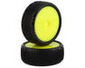 JConcepts 3182-201011 Yellow Pin Swag 2.2" Pre-Mounted 4WD Front Buggy Pink Compound Carpet Tires (2 Pack)