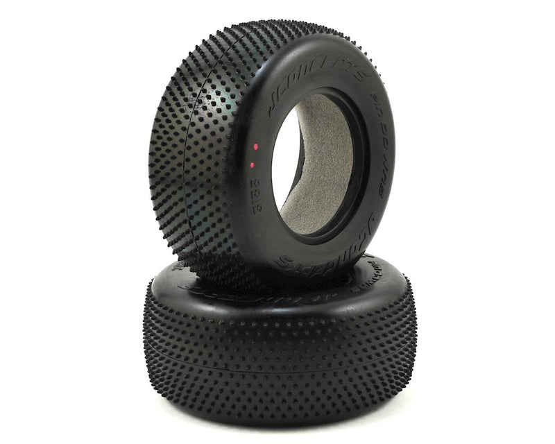 JConcepts 3188-010 Pin Downs Short Course Pink Compound Carpet Tires (2 Pack)