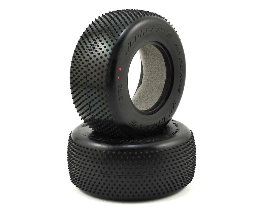 JConcepts 3188-010 Pin Downs Short Course Pink Compound Carpet Tires (2 Pack)