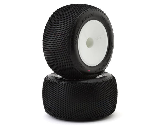 JConcepts 3191-101091 Fuzz Bite 2.2" Pre-Mounted Stadium Truck Pink Compound Tires (2 Pack)