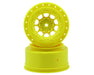 JConcepts 3344Y Yellow 12mm Hex Hazard Short Course Wheels with 3mm Offset fits SC5M (2 Pack)